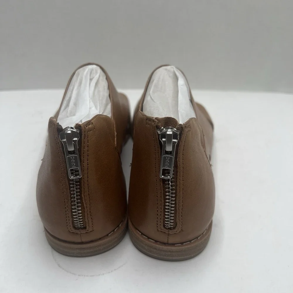 Sofft Evonne Women’s 7.5 M Luggage Brown Leather Open Toe Slingback Sandals NIB